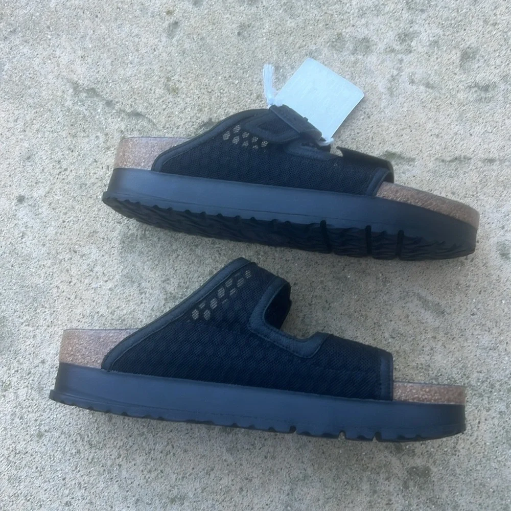 Papillio Arizona by Birkenstock Black Mesh Lace Slide Women's Size 41 / 10 NWOB - Picture 3 of 9